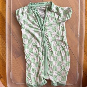 Dream big little co Green and White Checkered Shortie